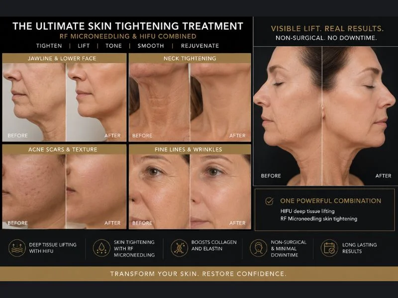Results of combined treatment for the ultimate skin tightening treatment Brentwood