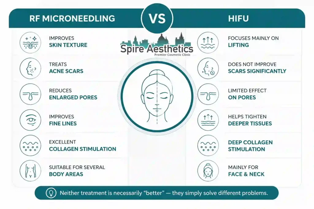 RF Microneedling vs HIFU: Which Treatment Gives Better Results Brentwood?